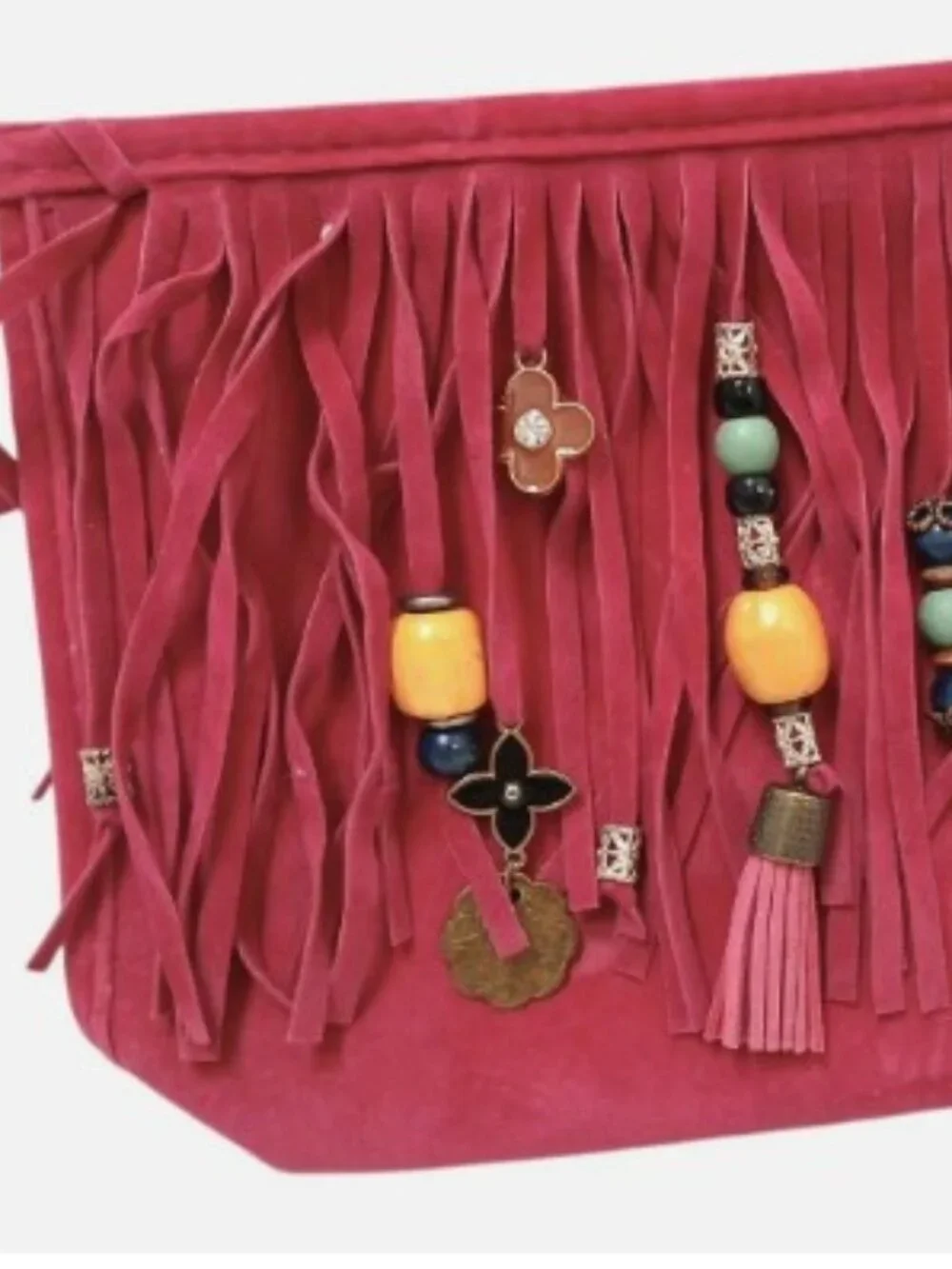 N/A fringed clutch